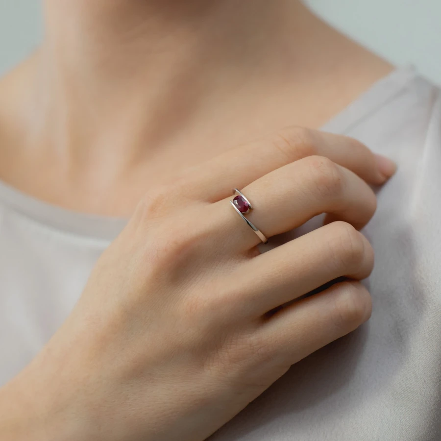 Zlat prsta z rubinom, Gold ruby ring (5)